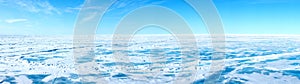 Panorama of the Geographic North Pole photo