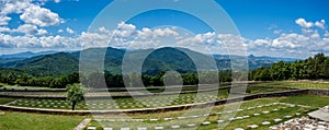 Panorama from The German Futa Pass Cemetery