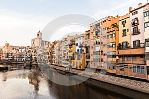 Panorama of Gerona, Costa Brava, Catalonia, Spain