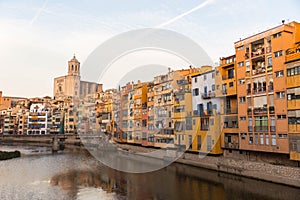 Panorama of Gerona, Costa Brava, Catalonia, Spain