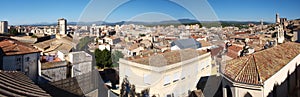 Panorama of Gerona, Spain photo