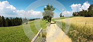 Panorama of gorce mountains in Poland