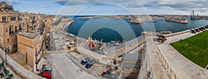 Panorama of the Grand Harbour in Mal