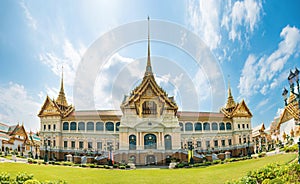 Panorama of Grand Palace complex in Bangkok