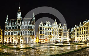 Panorama of the Grand Place in Brussels