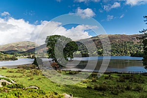 Panorama of Grasmere Lake and surrounding fells