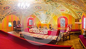 Panorama of Great Hall of Palace of Romanov Boyar