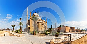 Panorama of the Great Mosque in the Cairo Citadel, Egypt