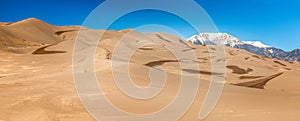 Panorama of the Great Sand Dunes National Park, Colorado