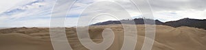 Panorama of Great Sand Dunes and Sangre de Cristo photo