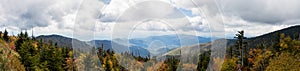 Panorama of Great Smoky Mountains photo