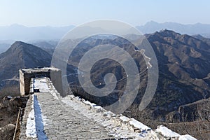 Panorama of great wall of china