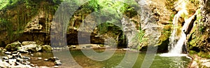 Panorama of great waterfall in Switzerland, Tine de Conflens