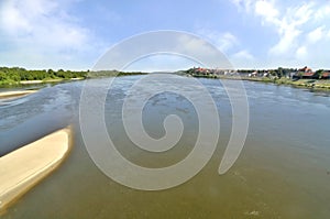 Grudzi?dz from the side of the Vistula River