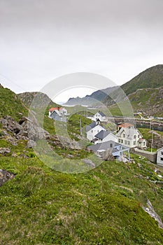 Panorama of the gulf in Nyksund village