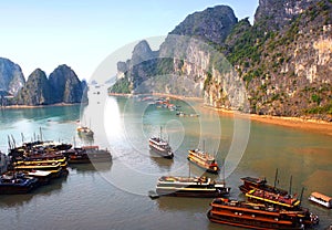 Panorama of Ha Long Bay