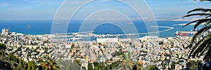 Panorama. Haifa from Caramel Hill