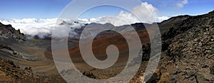 Panorama of The Haleakala Crater, Hawaii photo