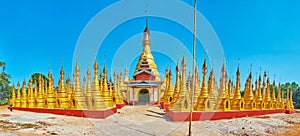 Panorama of Hang Si village monastery, Taunggyi, Myanmar