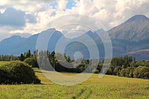 Panorama of the High Tatras Mountains, Slovakia