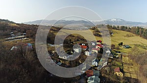 Panorama And Hill In Zywiec. Polish Aerial View