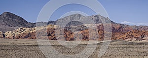 Panorama of hills in Red Rock Canyon, Nevada