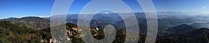 Panorama of the Himalaya mountains Range