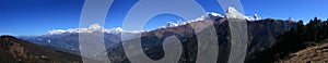 Panorama of the Himalaya mountains Range
