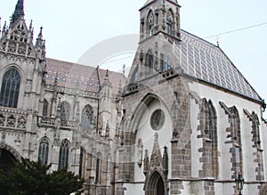 Panoráma historickej časti centrálneho obvodu mesta Košice na Slovensku.