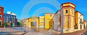 Panorama of Plaza Fray Alonso de Santo Tomas square, Malaga, Spain photo