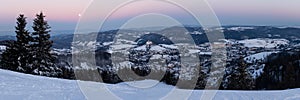 Panorama of historical mining town Banska Stiavnica, Slovakia