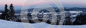 Panoráma historického banského mesta Banská Štiavnica, Slovensko