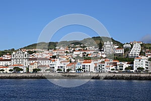 Panorama of Horta on Faial Azores Portugal photo