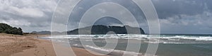 Panorama of Hotwater Beach Coromandel