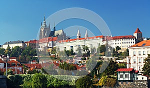 Panorama of Hradcany and Prague Castle photo