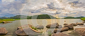 Panorama of HUB EKANG reservoir,Uthai thani