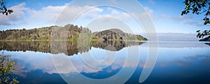 Panorama of the Humboldt Lagoons in Early Morning