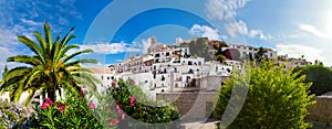 Panorama of Ibiza, Spain photo