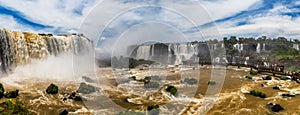 Panorama of Iguazzu falls