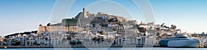 Panorama image of Ibiza town