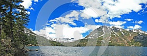 Panorama Image of Lake Tahoe in California