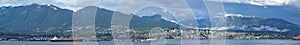 Panorama Image of North Vancouver in a Cloudy Day photo