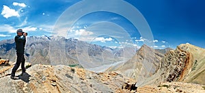 Panorama of India Himalayas mountains