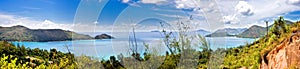 Panorama of island Praslin