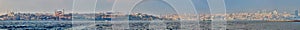 Panorama of Istanbul with Hagia Sophia, Blue Mosque and Topkapi Palace, Turkey
