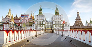 Panorama of Izmailovsky Kremlin in Moscow, Russia