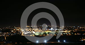 Panorama of Jerusalem from the Mount of Olives to the old city, Israel