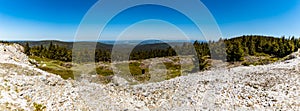 Panorama of Jizery mountains seen from quartz mine Stanislaw