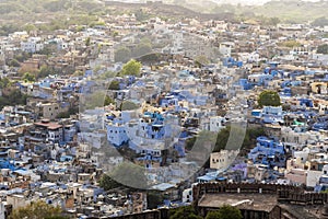 Panorama of Jodhpur, also known as \