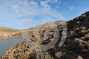 Panorama of kalymnos Greek island Mediterranean